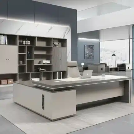 مكتب مقاس 220 سم مدير خشب ام دي اف إسباني