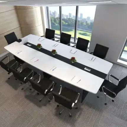 ترابيزة اجتماعات MDF إسباني – مقاس 240 × 120 سم (8 أفراد)