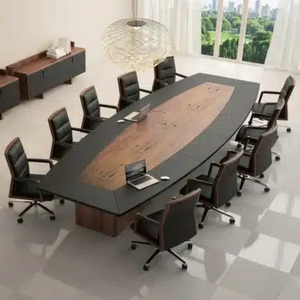 ترابيزة اجتماعات خشب إسباني – مقاس 400 × 140 سم