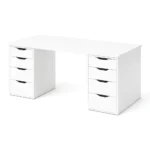 ⁦مكتب جيمنج ValorDesk بوحدتي أدراج – مقاس 160×60 سم⁩ - الصورة ⁦3⁩