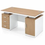 مكتب موظفين خشب MDF إسباني 140×60 سم - Image 4