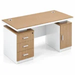 مكتب موظفين خشب MDF إسباني 140×60 سم - Image 2